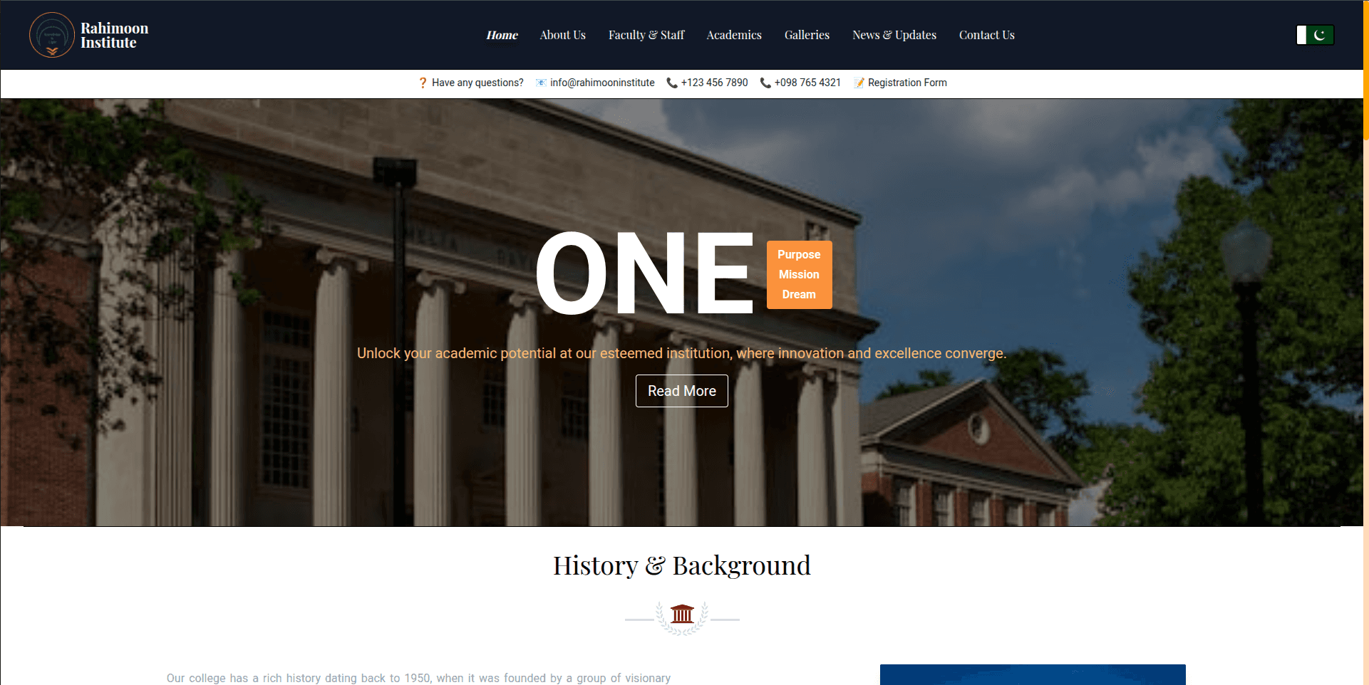 Rahimoon Institute Screenshot 1