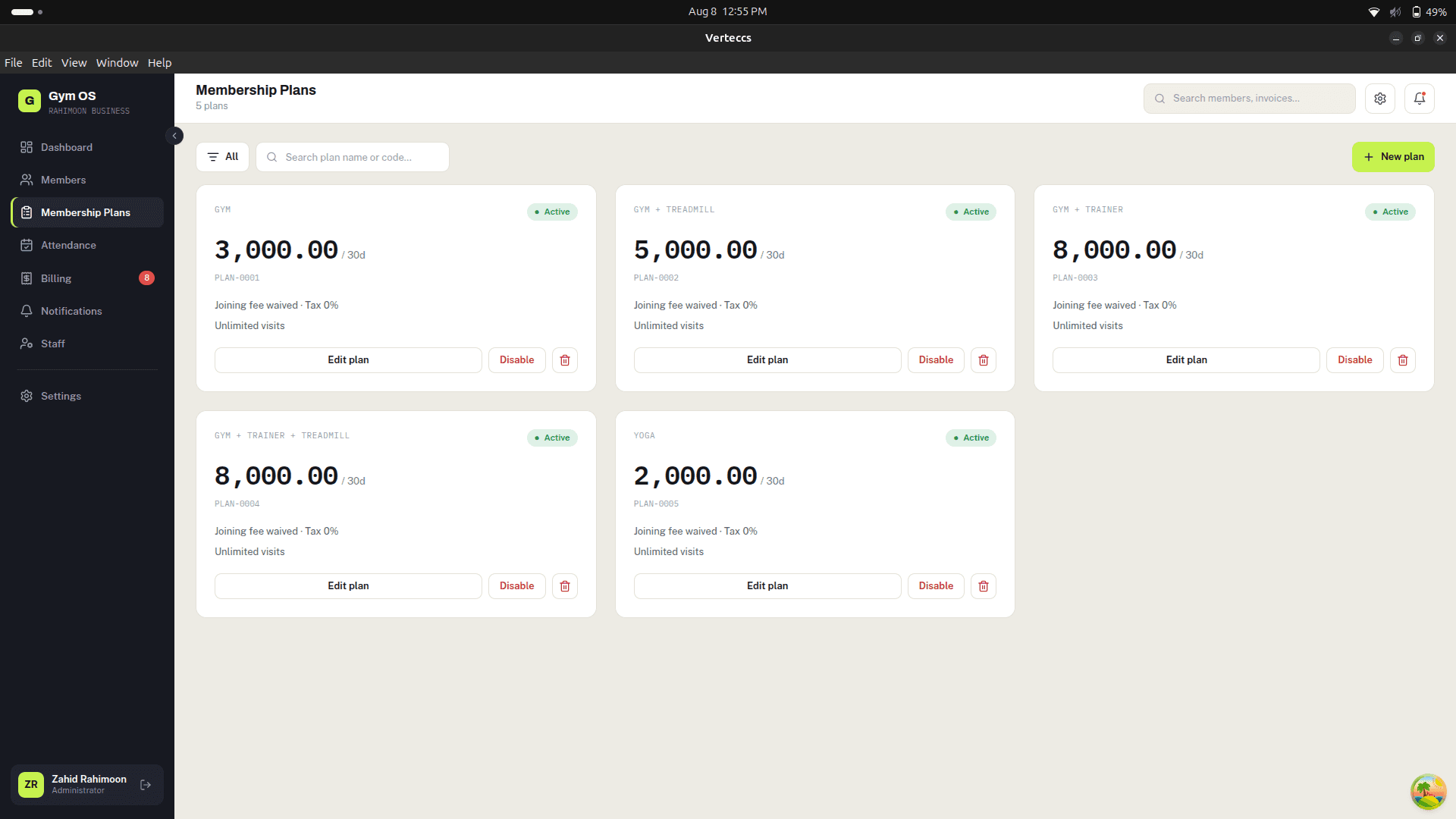 Gym OS — screenshot 4 of 9