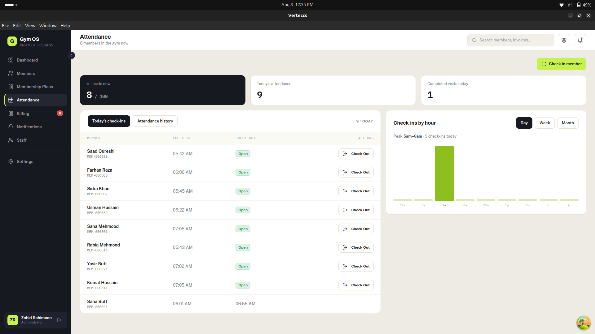 Gym OS — screenshot 5 of 9