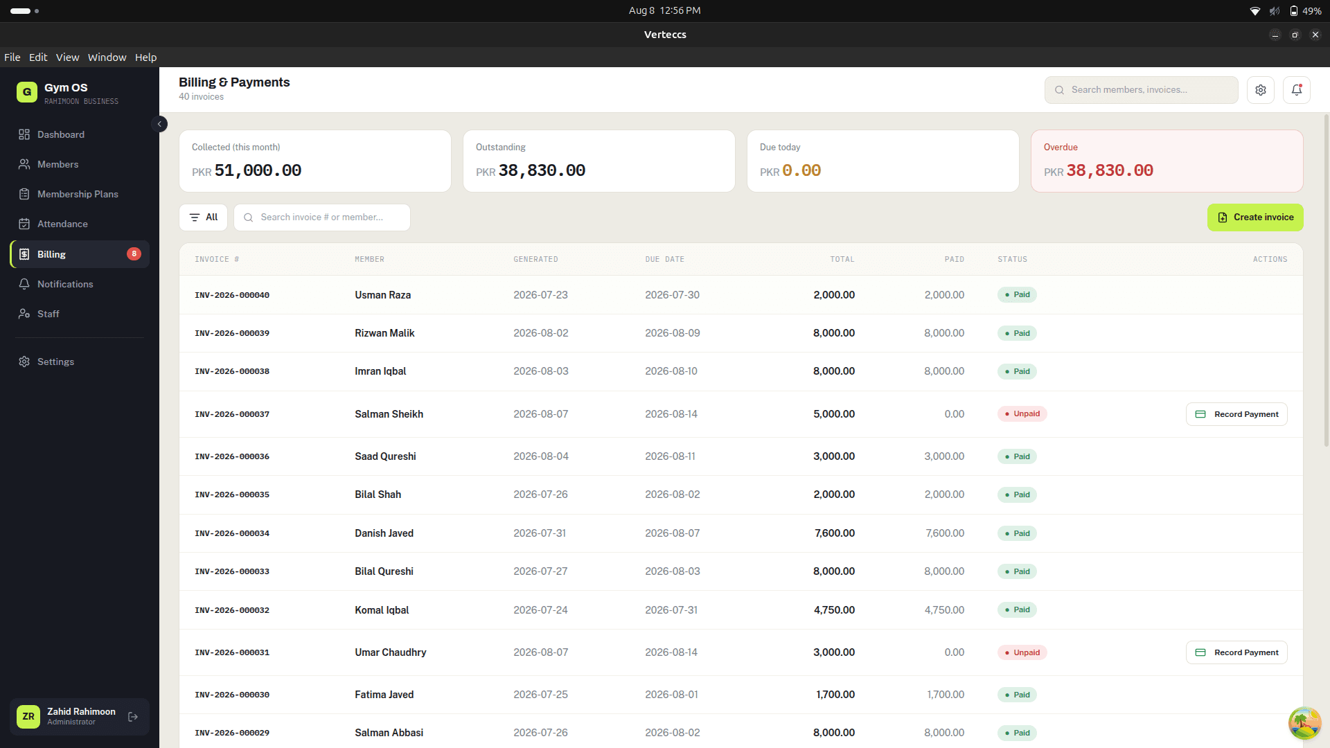 Gym OS — screenshot 6 of 9
